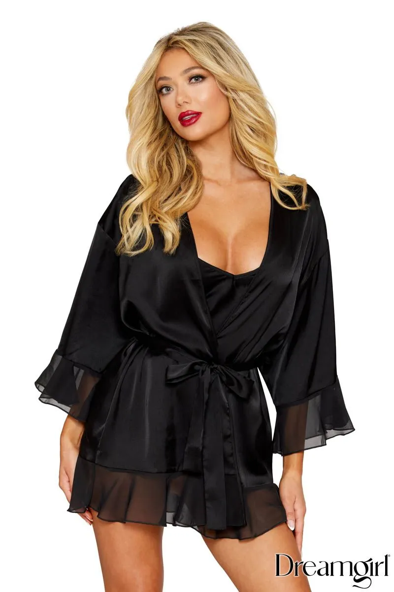 2Pc. Satin Robe Set