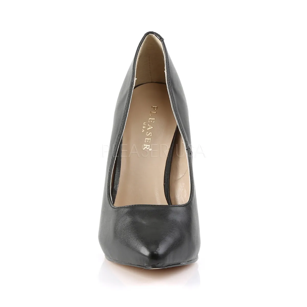 5 Inch Heel AMUSE-20 Black Pu