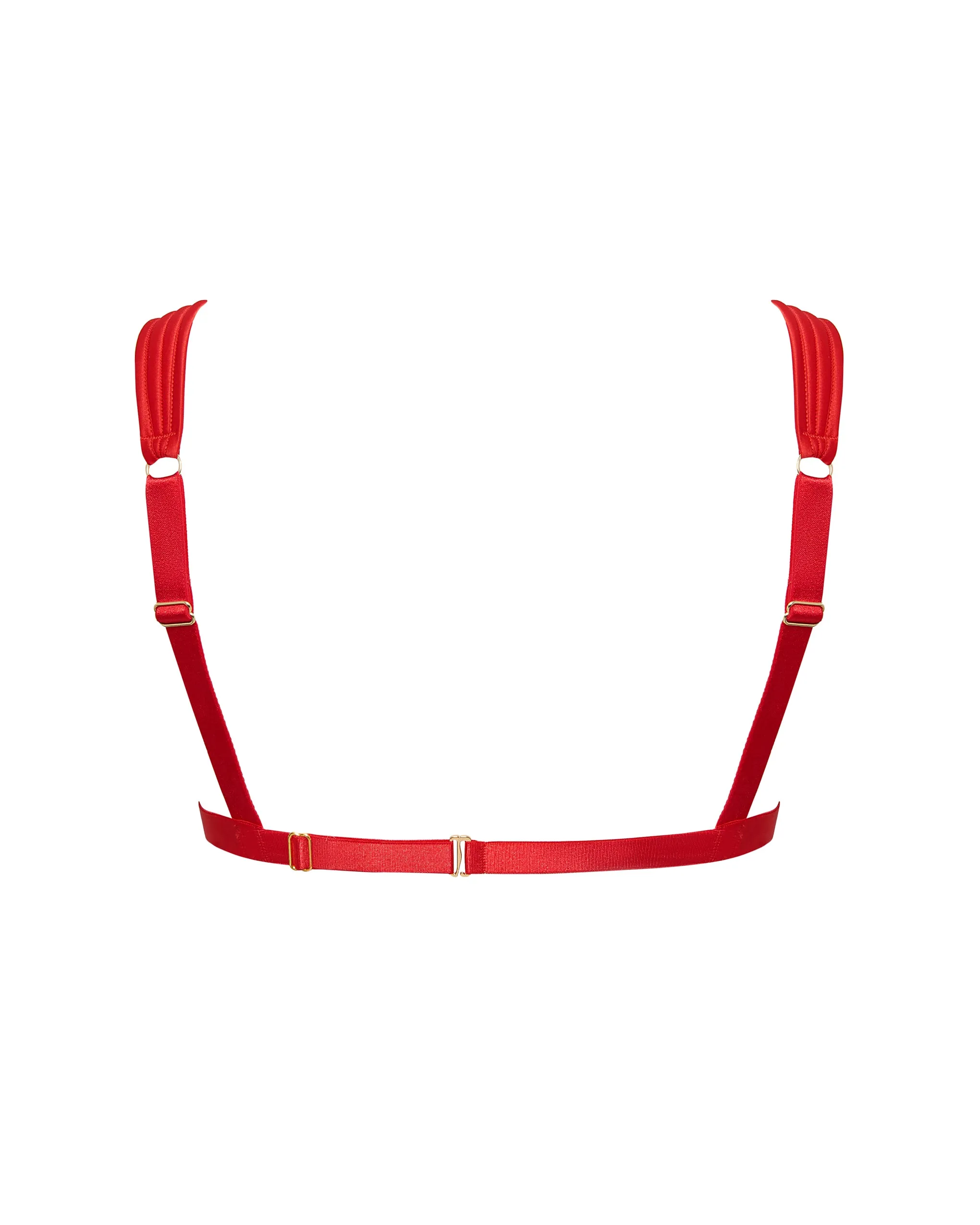 Allegra Open Wired Bra Red