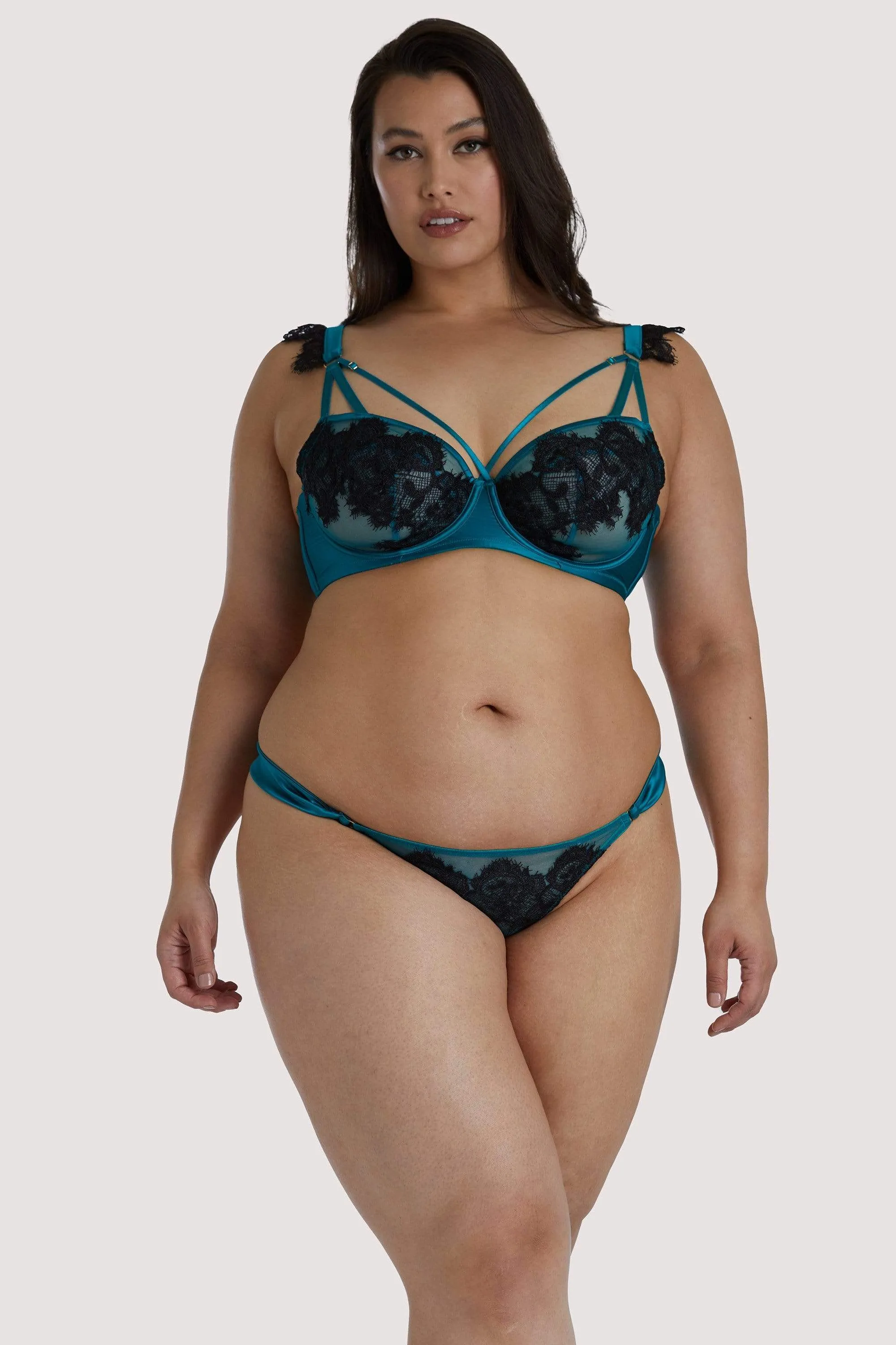 Anneliese Teal Thong