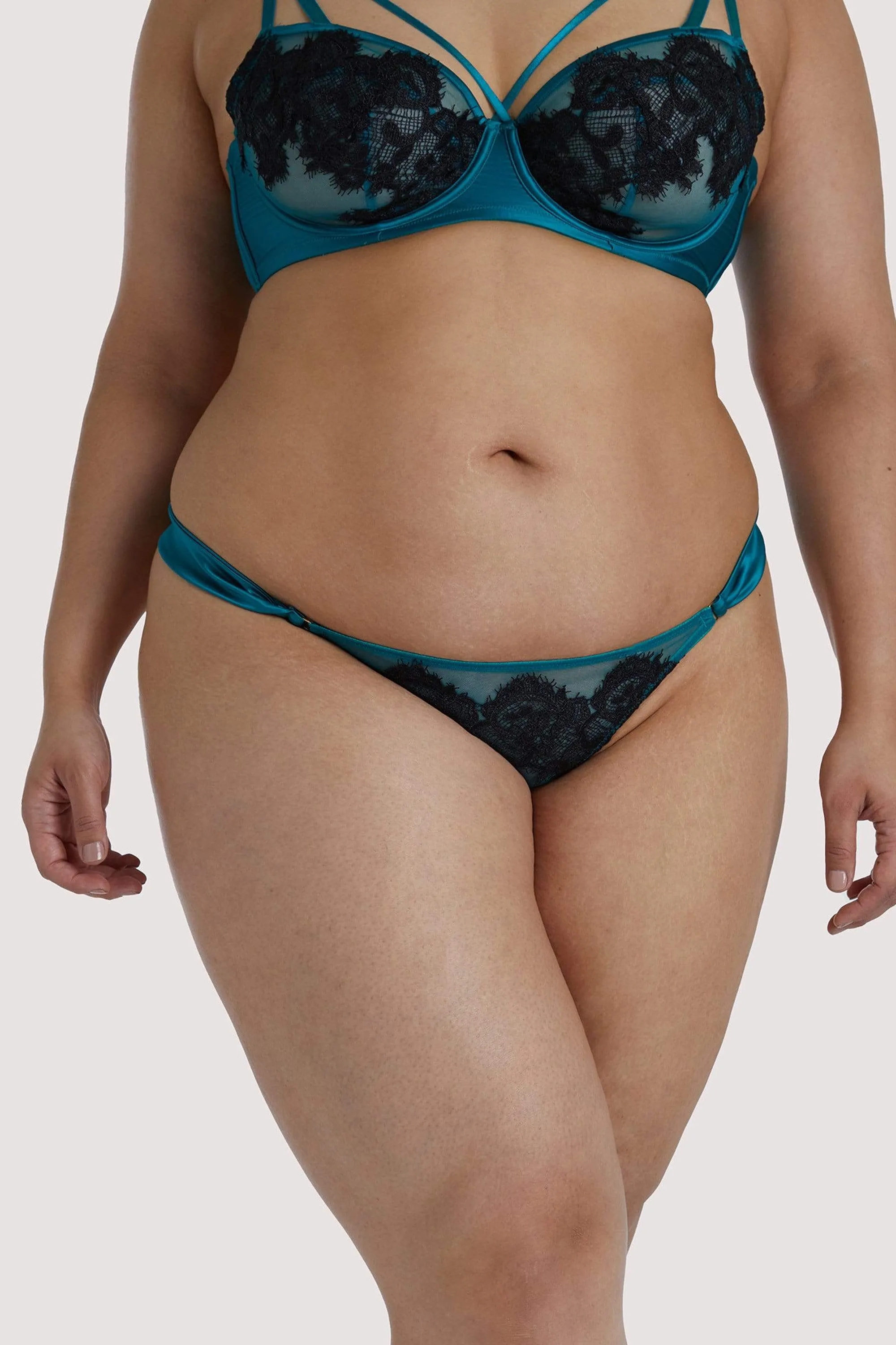 Anneliese Teal Thong