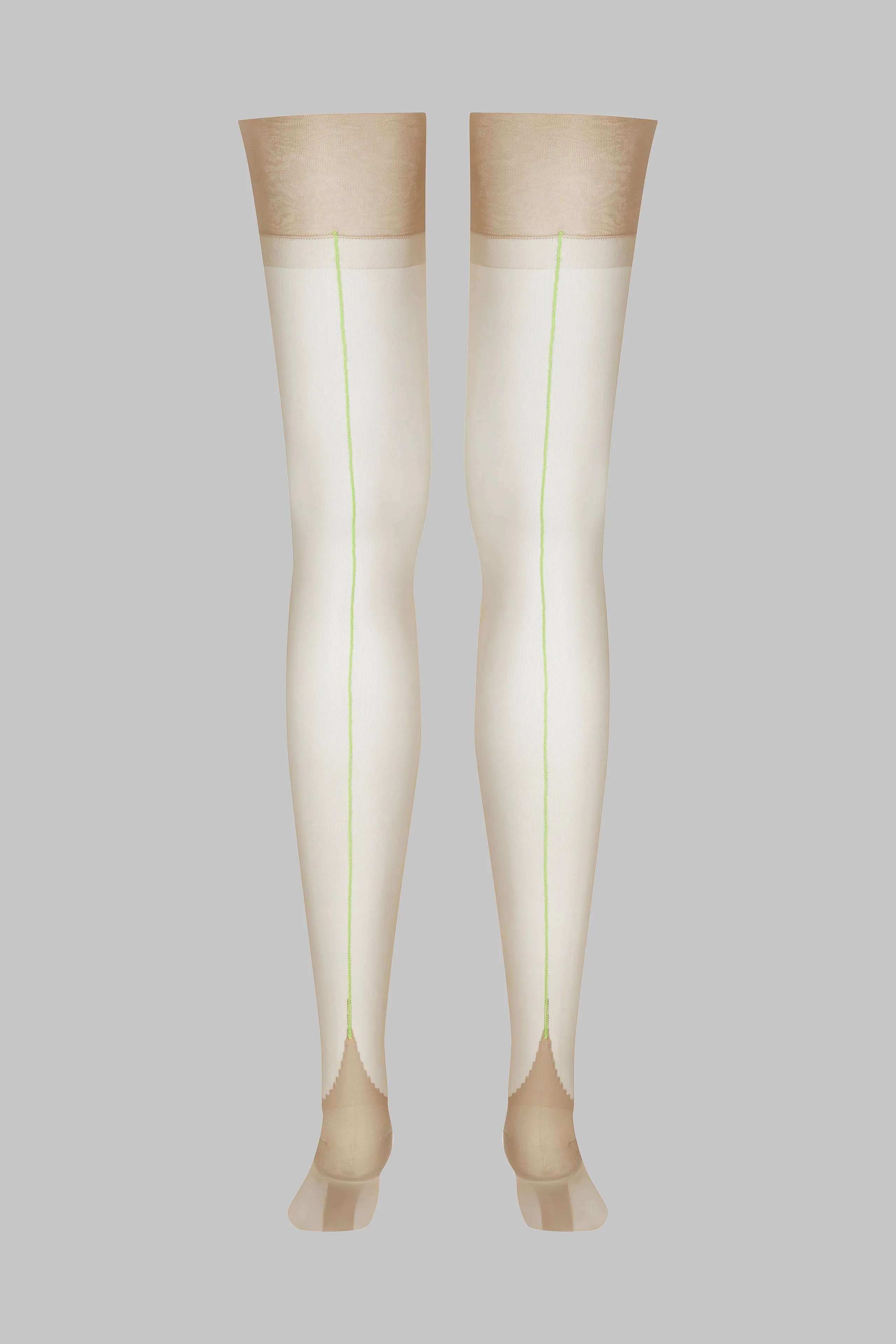 Authentic 15D fluorescent seam nylon stockings - Les Coquetries