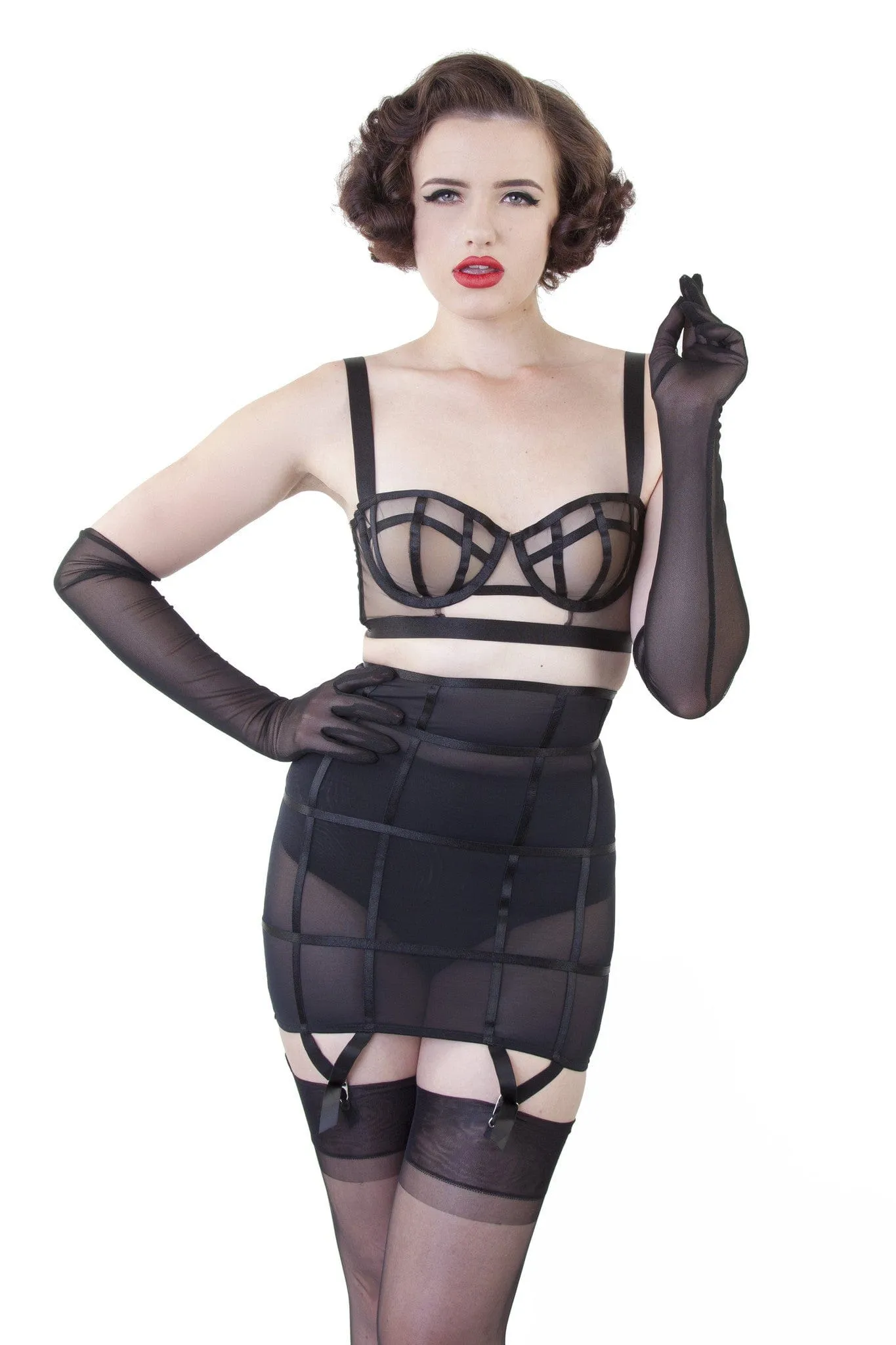 Bettie Page Cage Bra A - DD/E