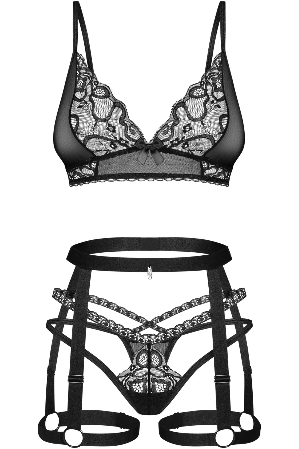 Blomentis Bra. Thong & Harness