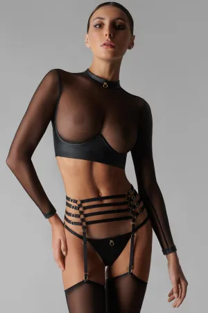 Chambre Noire Top. Thong & Suspender