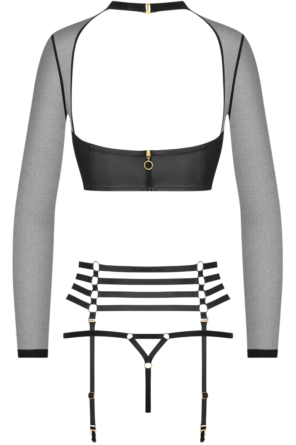 Chambre Noire Top. Thong & Suspender