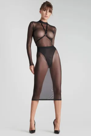 Corps à Corps Harness Midi Dress & High Waist Thong