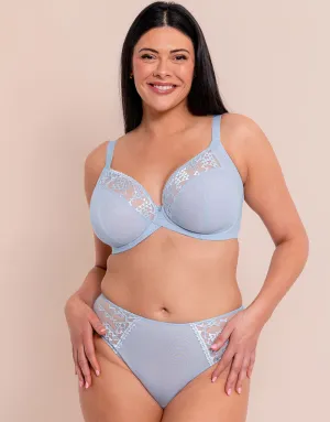 Curvy Kate Centre Stage Full Plunge Side Support Bra Icy Blue
