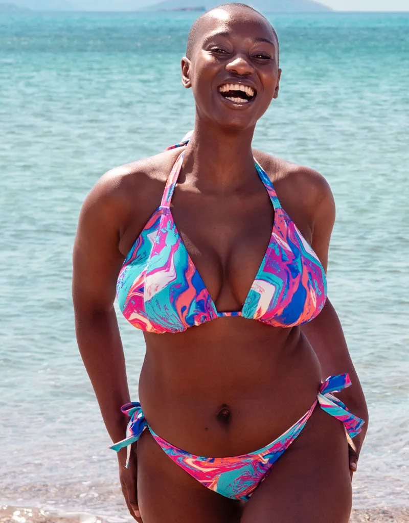 Curvy Kate Ibiza String Bikini Top Print Mix