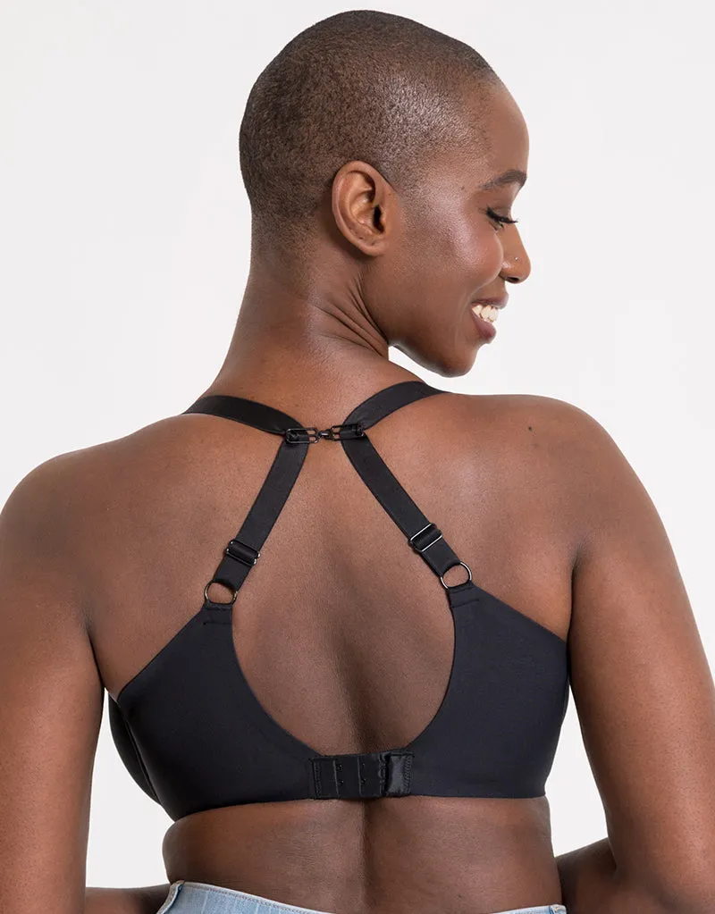 Curvy Kate Smoothie Spacer Moulded T-Shirt Plunge Bra Black