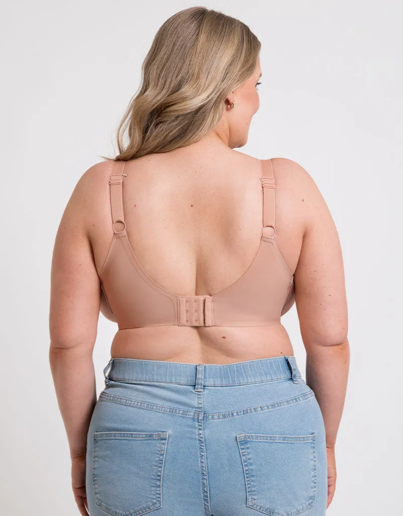 Curvy Kate Smoothie Spacer Moulded T-Shirt Plunge Bra Latte