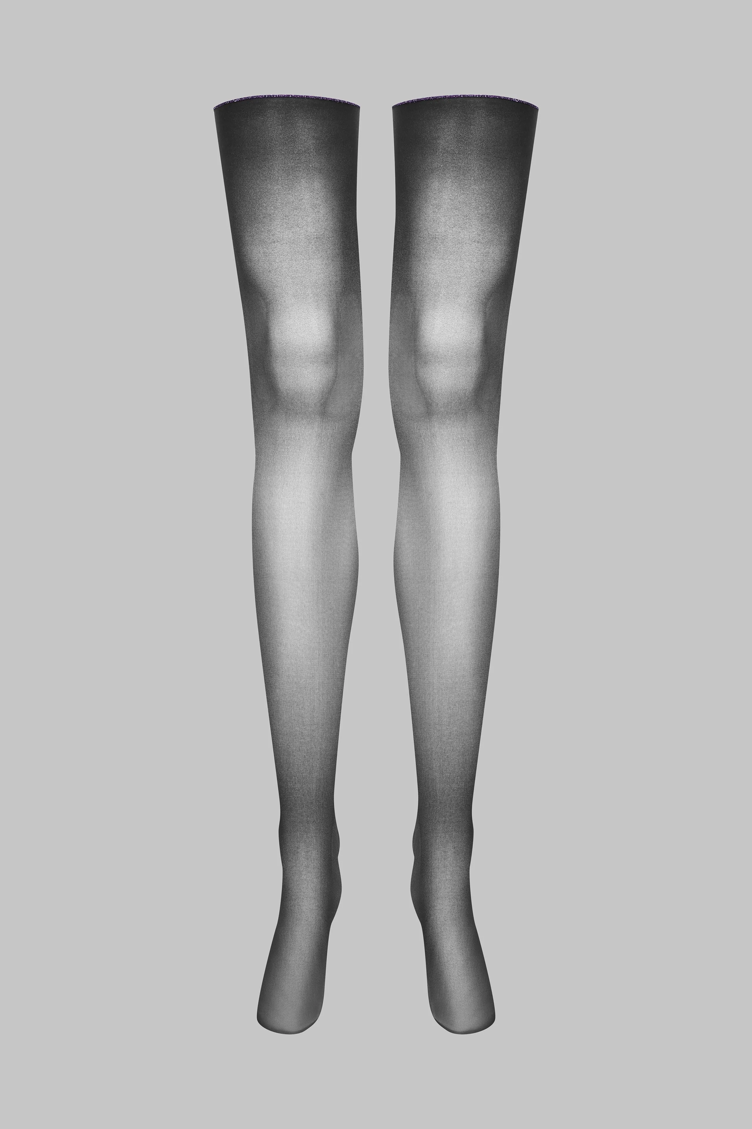 Cut And Curled Stockings With Lurex Back Seam - Les Coquetteries