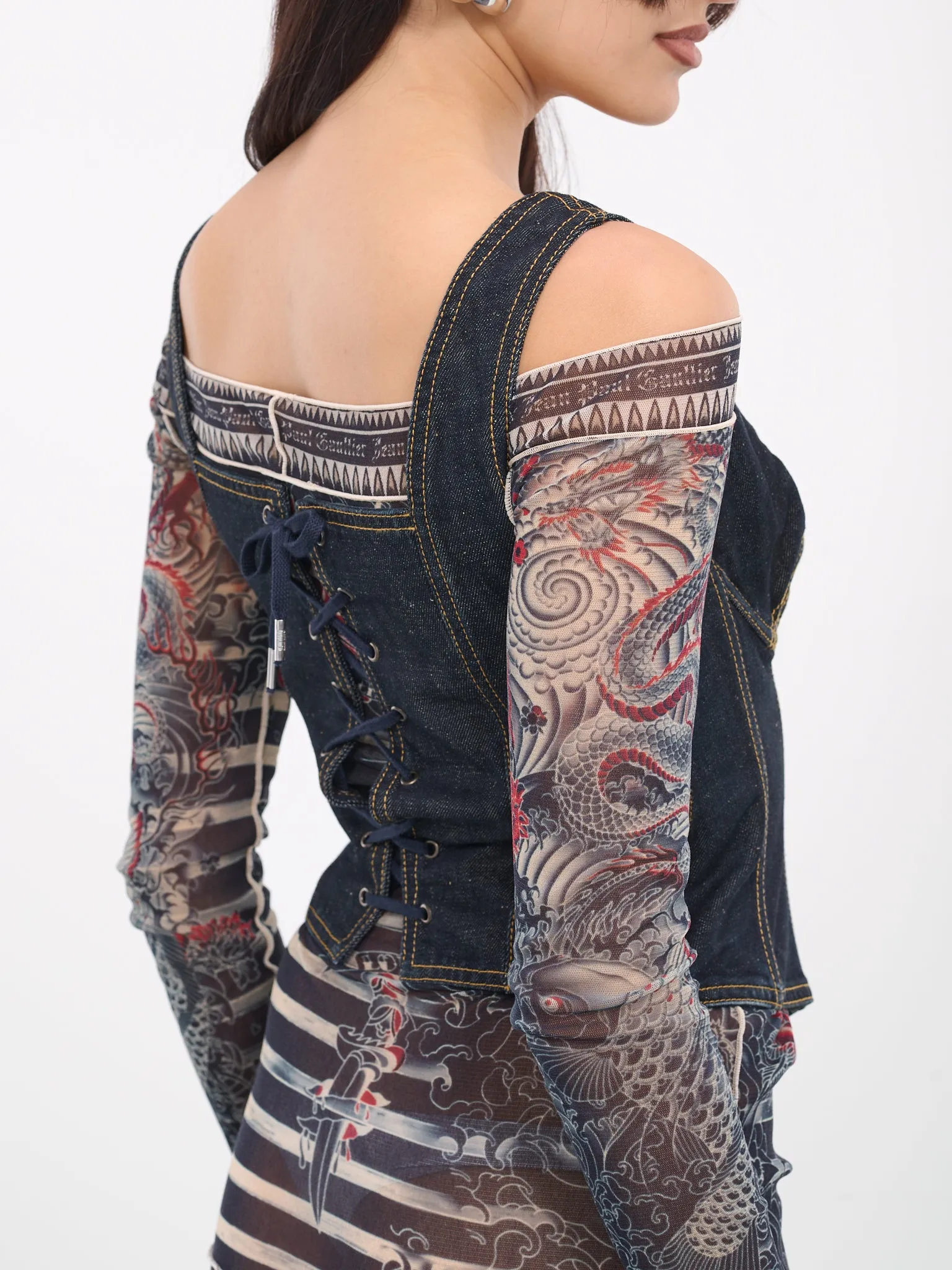 Denim Bustier (23-15-F-ST015L-D008-INDIGO)