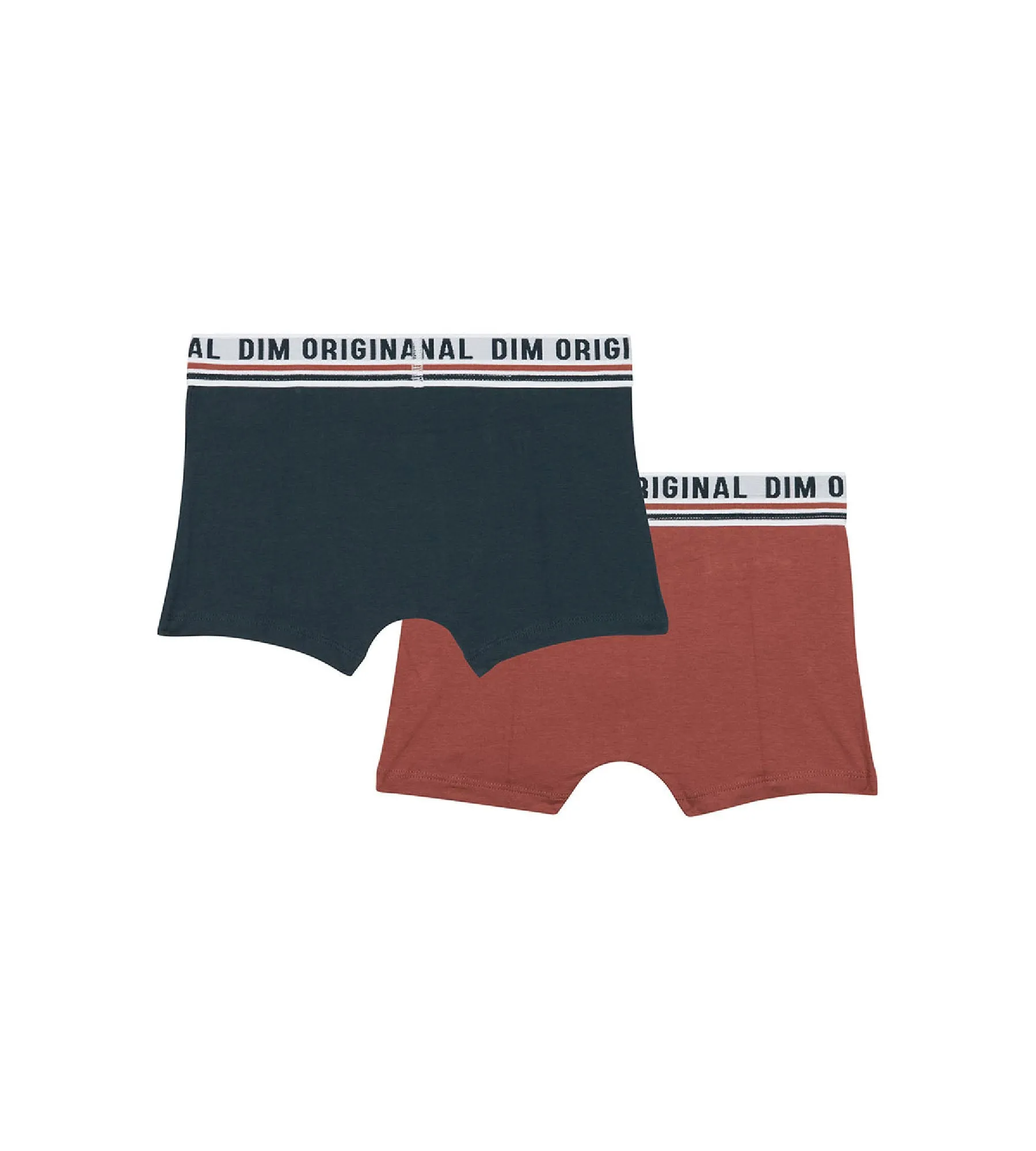 Dim Originals Pack of 2 stretch cotton boxers with a retro waistband