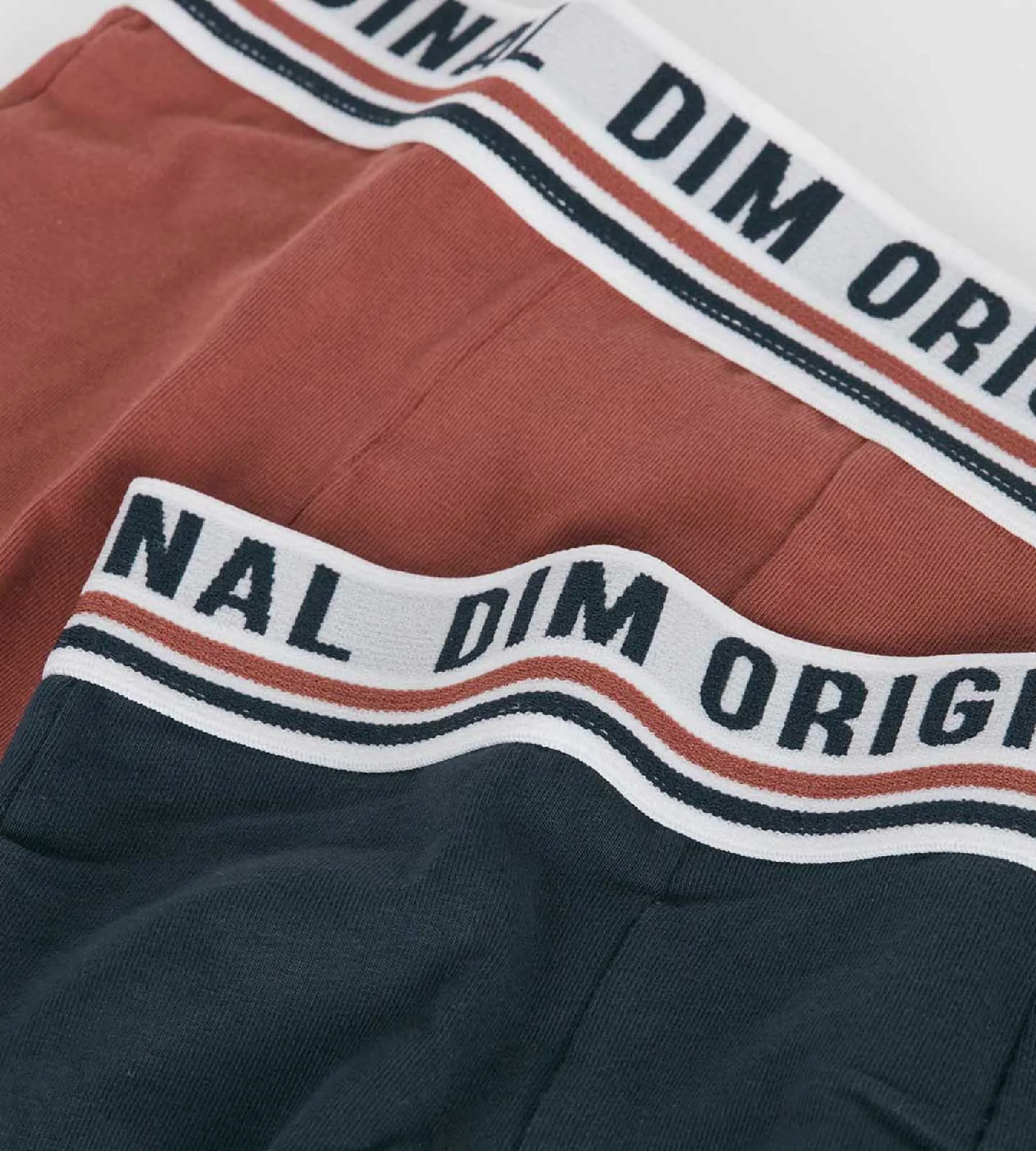 Dim Originals Pack of 2 stretch cotton boxers with a retro waistband