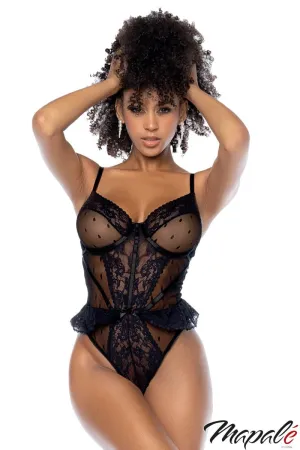 Dot Mesh Lace Teddy