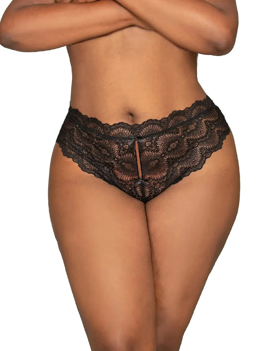 Dreamgirl Lace Open Thong