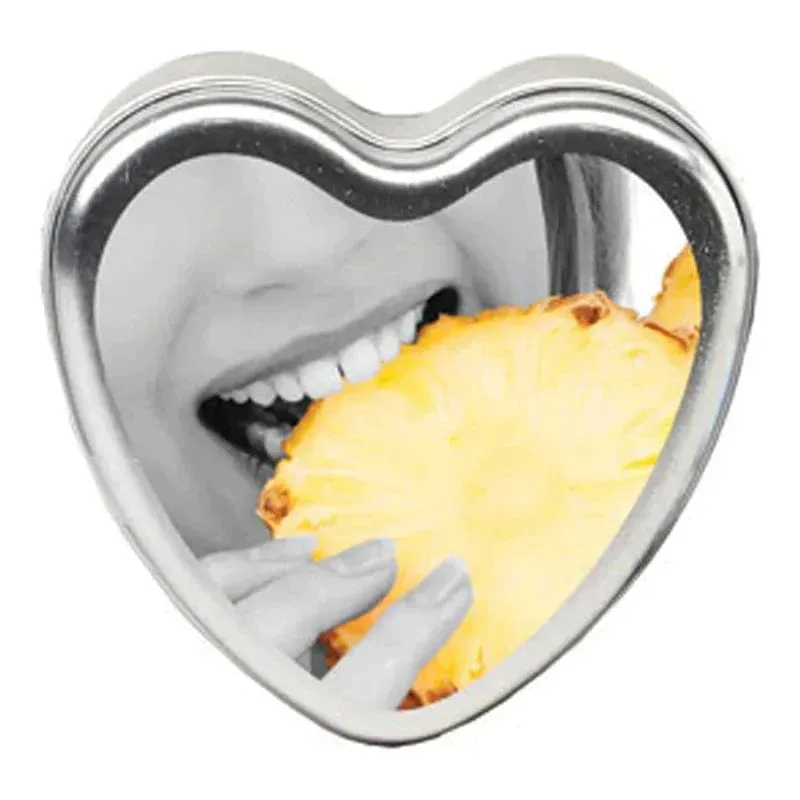 Earthly Body Heart Tin Edible Massage Candle