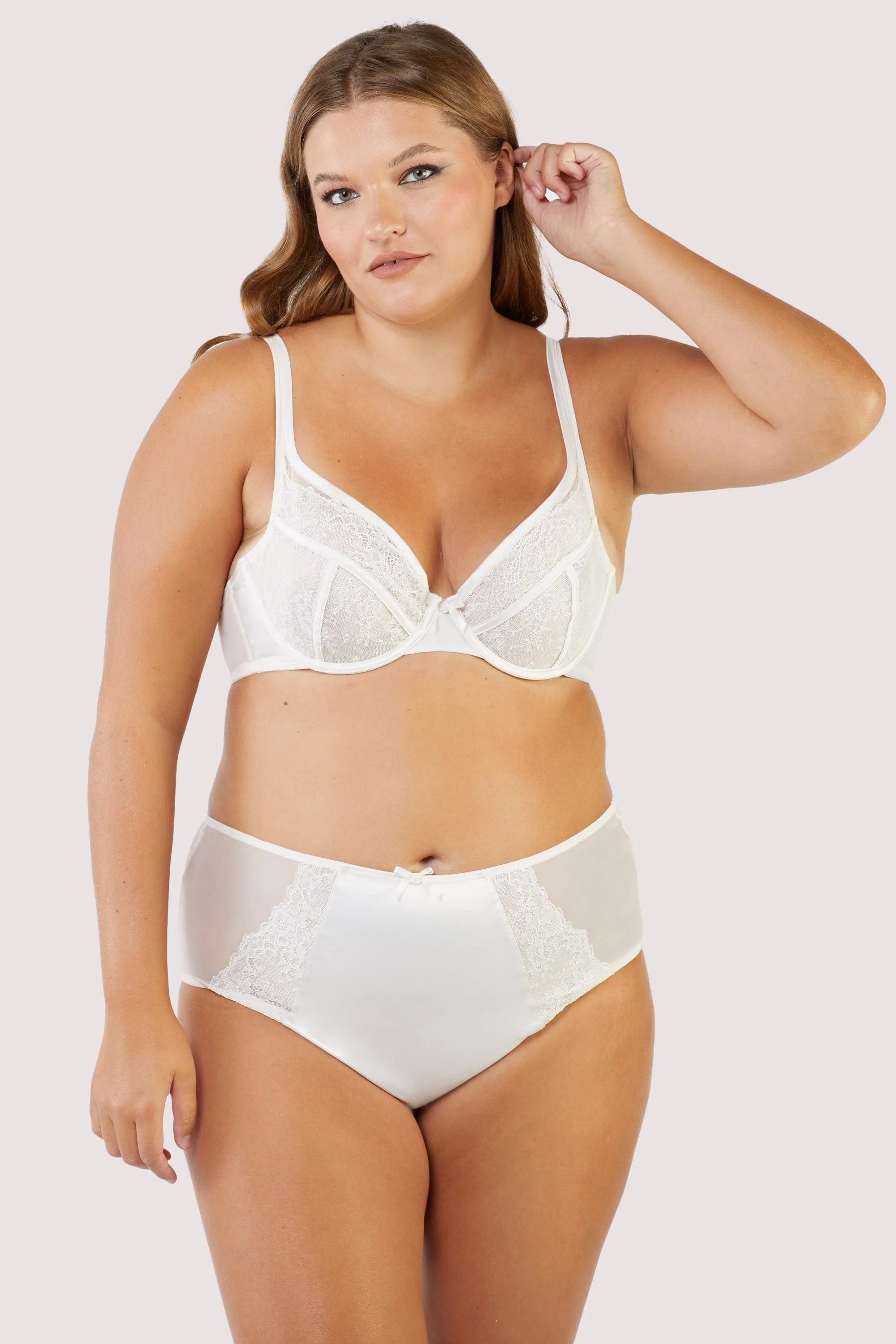Ellery Classic Pale Rose Lace High Apex Bra