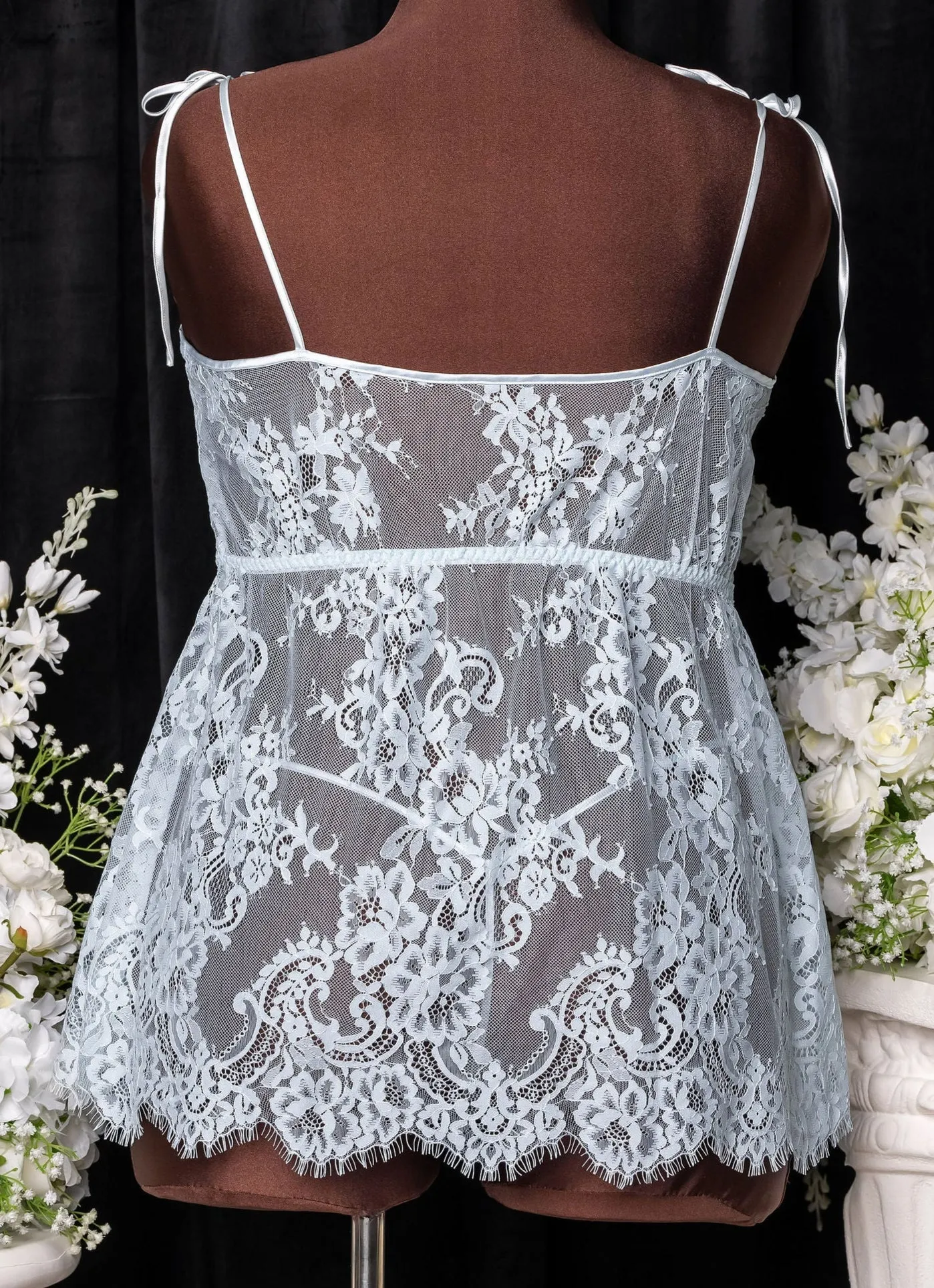 Eyelash Lace Babydoll - Something Blue