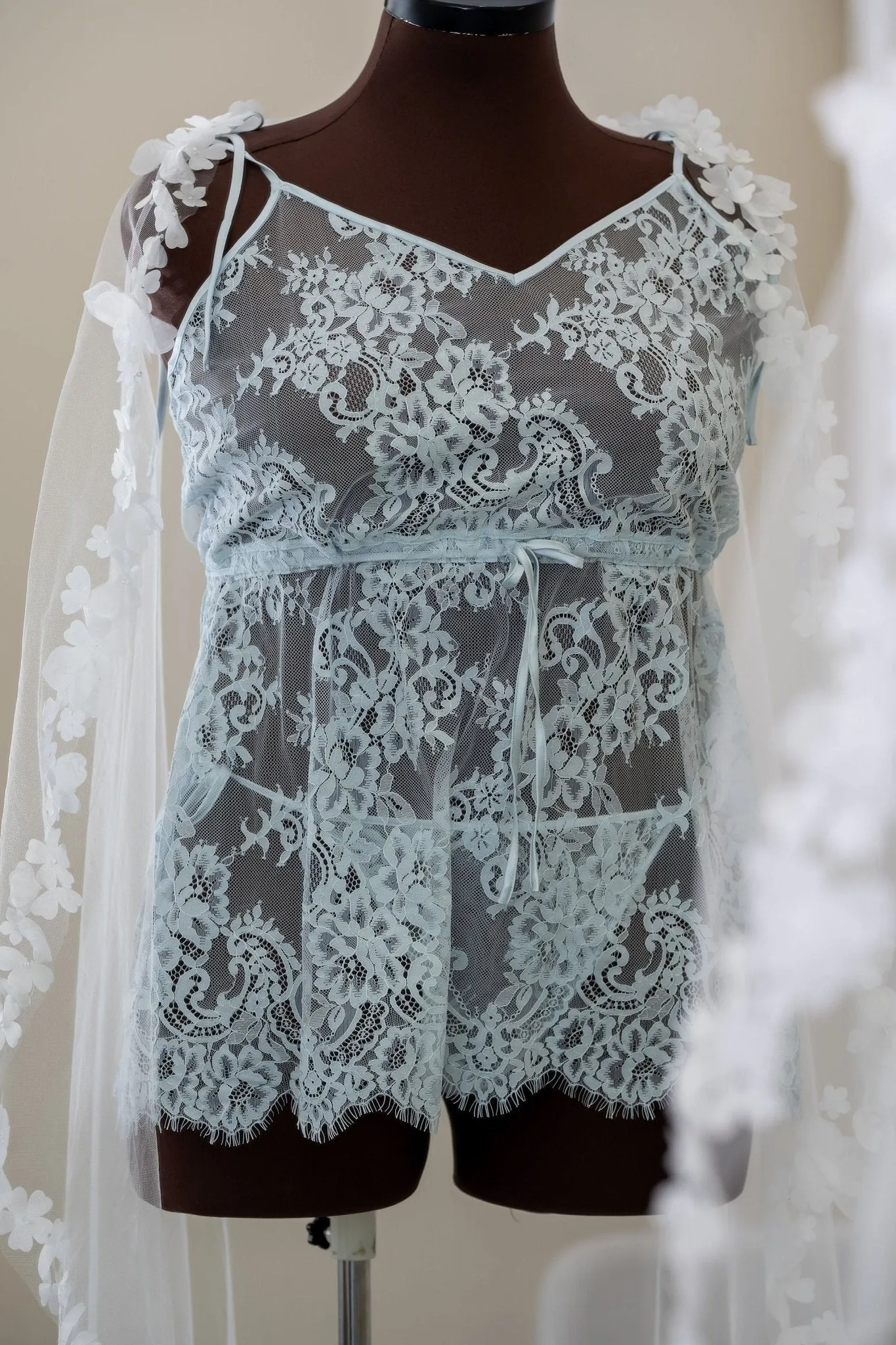 Eyelash Lace Babydoll - Something Blue