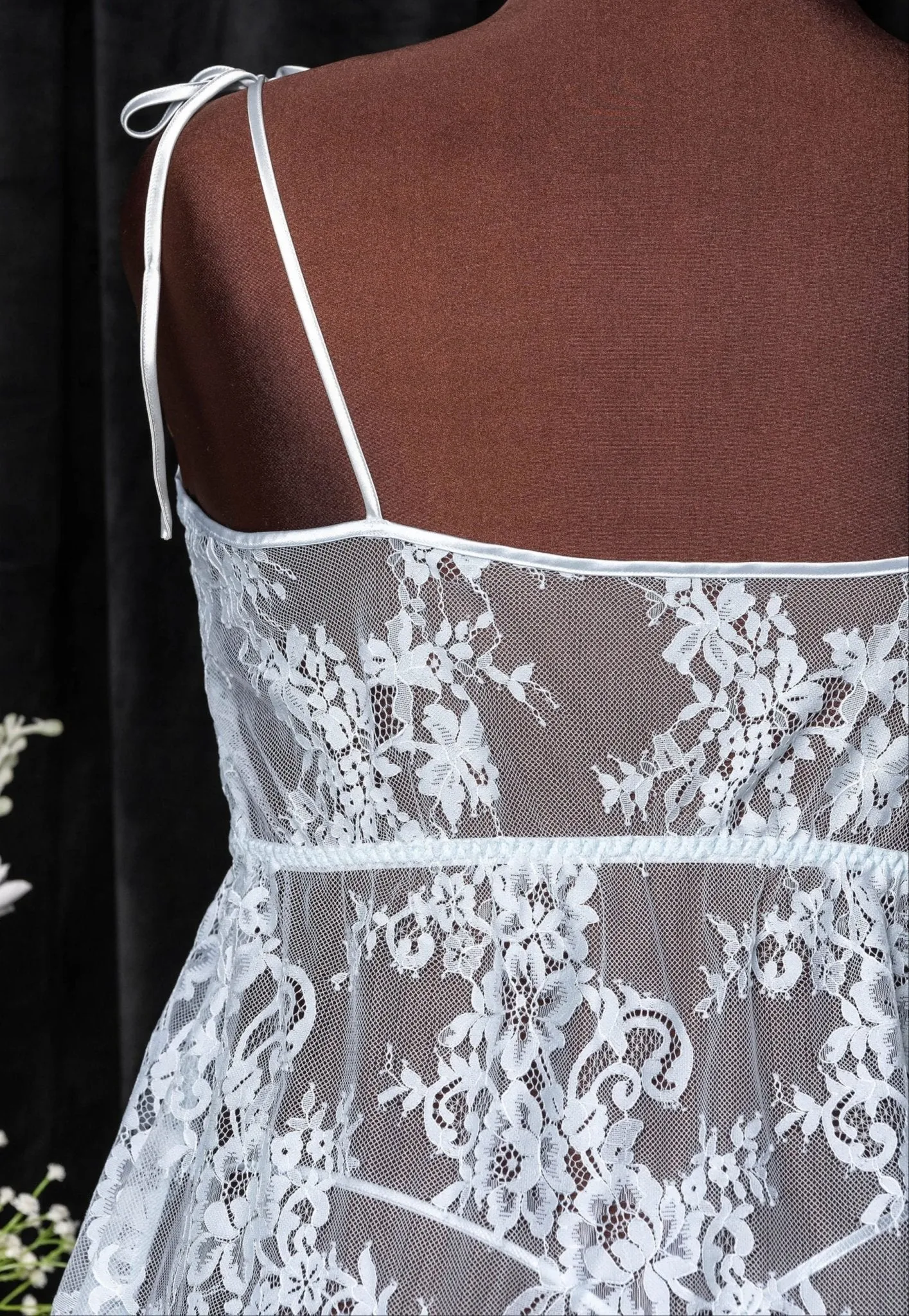 Eyelash Lace Babydoll - Something Blue
