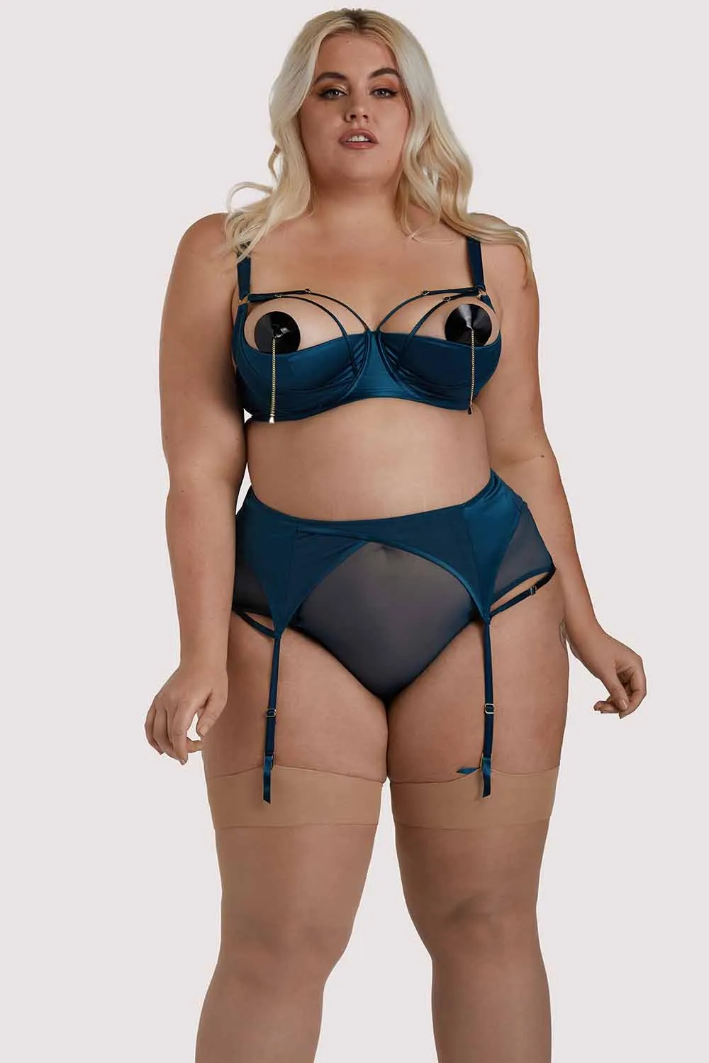 Firenza Open Back Teal Brief