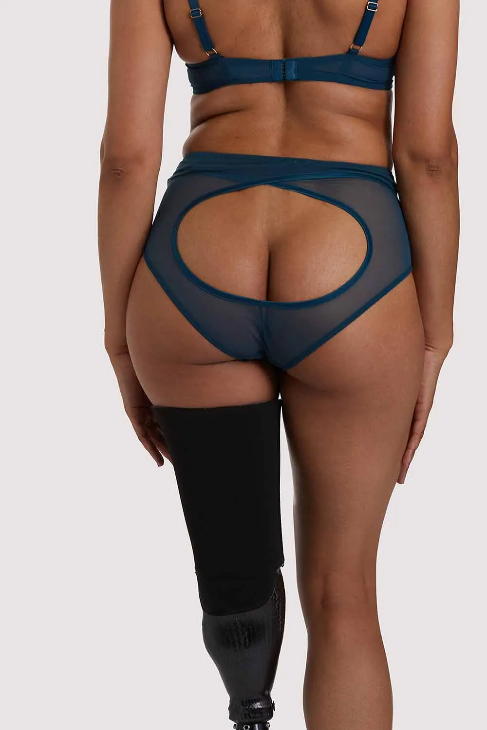 Firenza Open Back Teal Brief