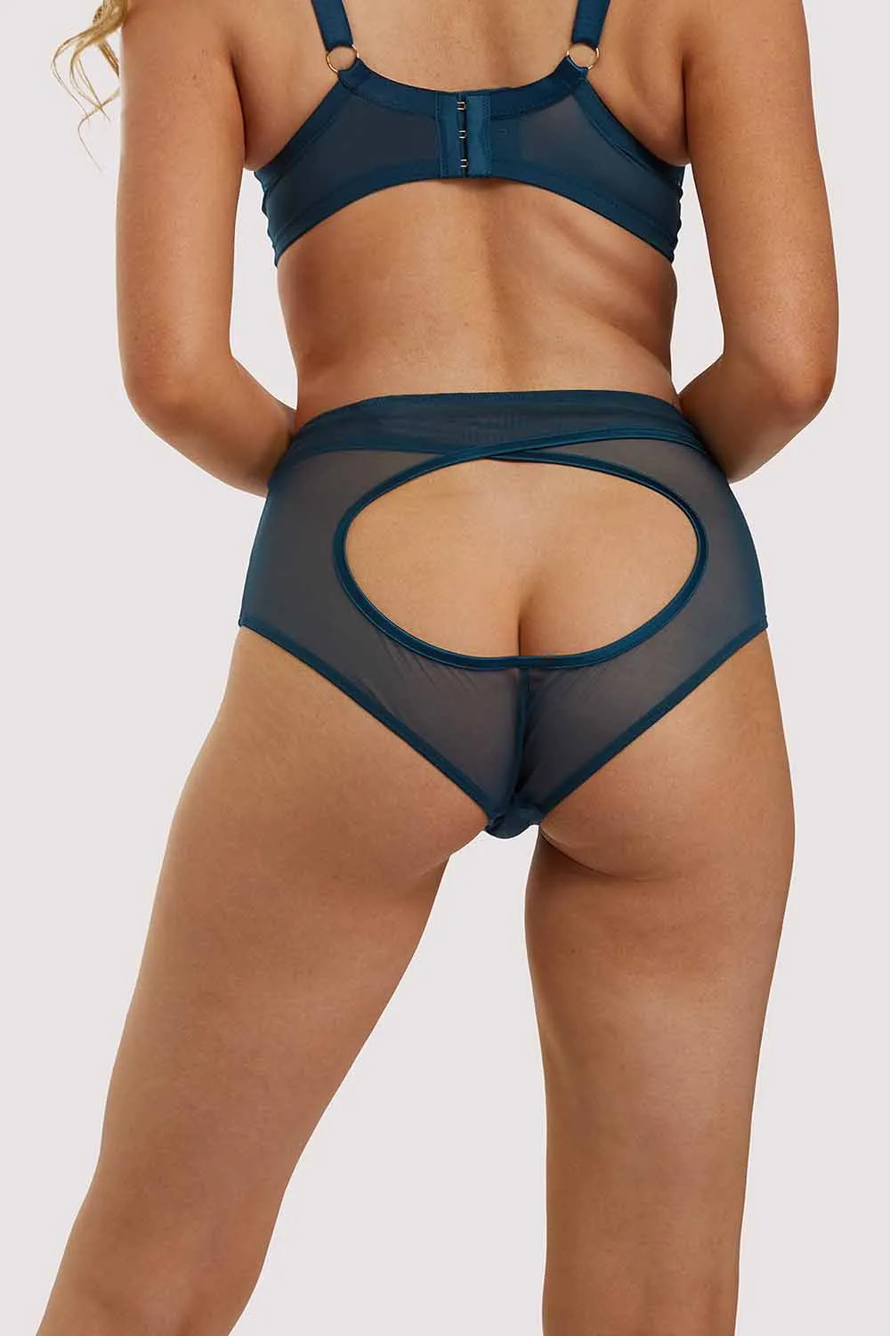 Firenza Open Back Teal Brief