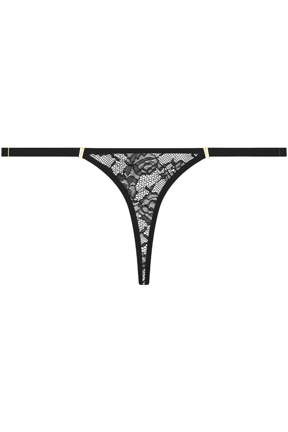 Flashback Lace Mini Thong Black