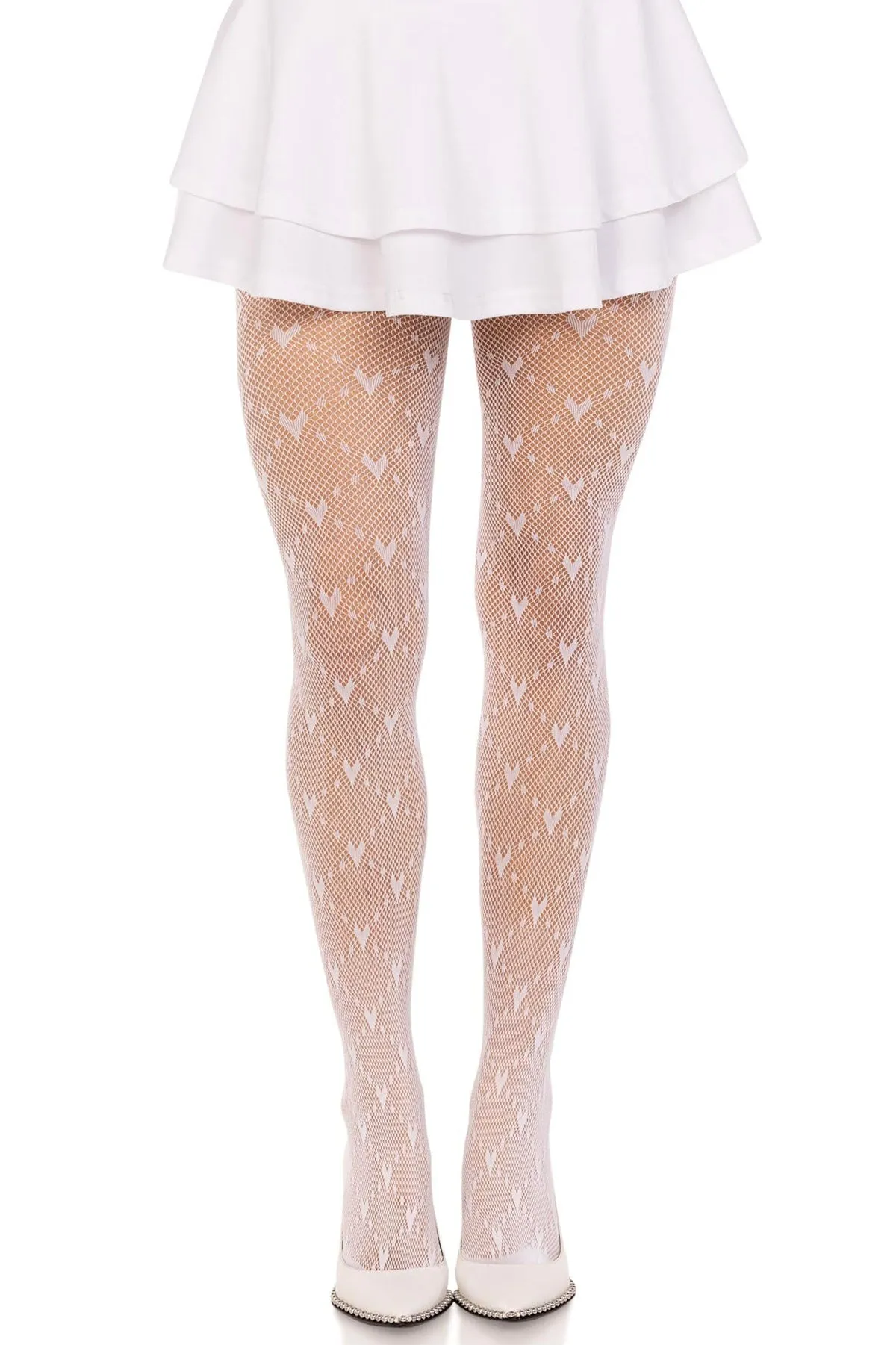 Heart Net Pantyhose