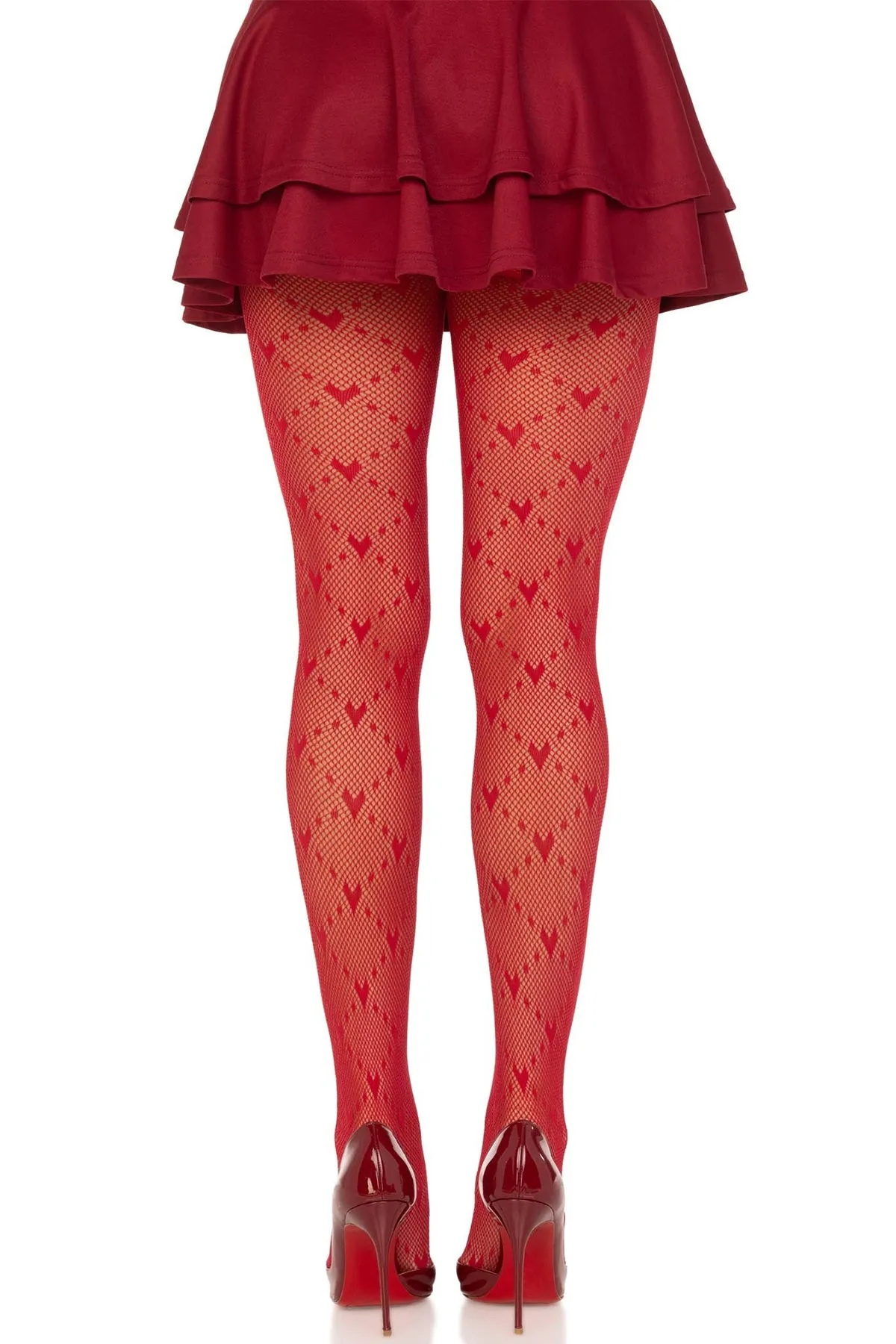 Heart Net Pantyhose