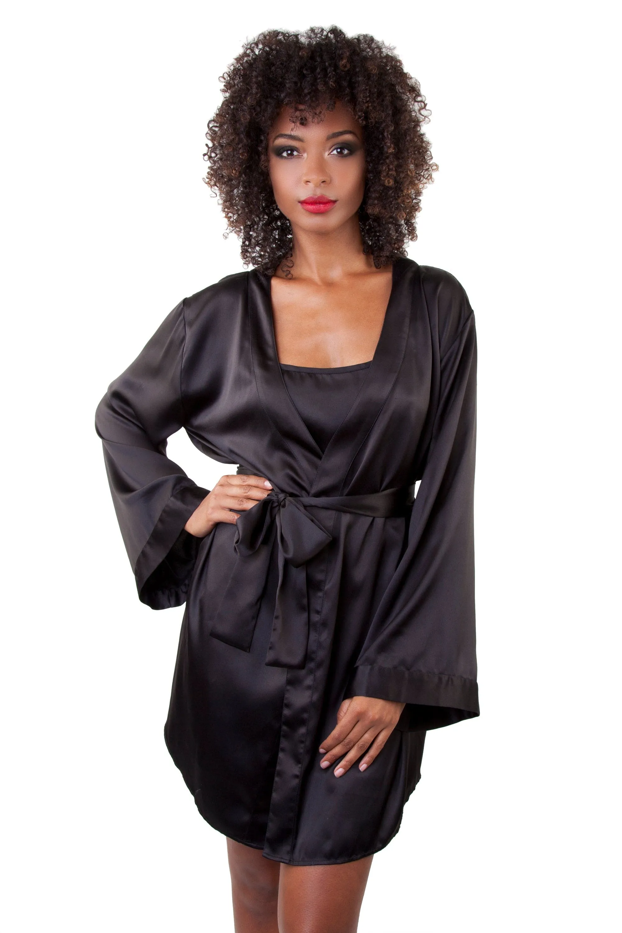 Jasmin Short Embroidered Kimono - Seconds