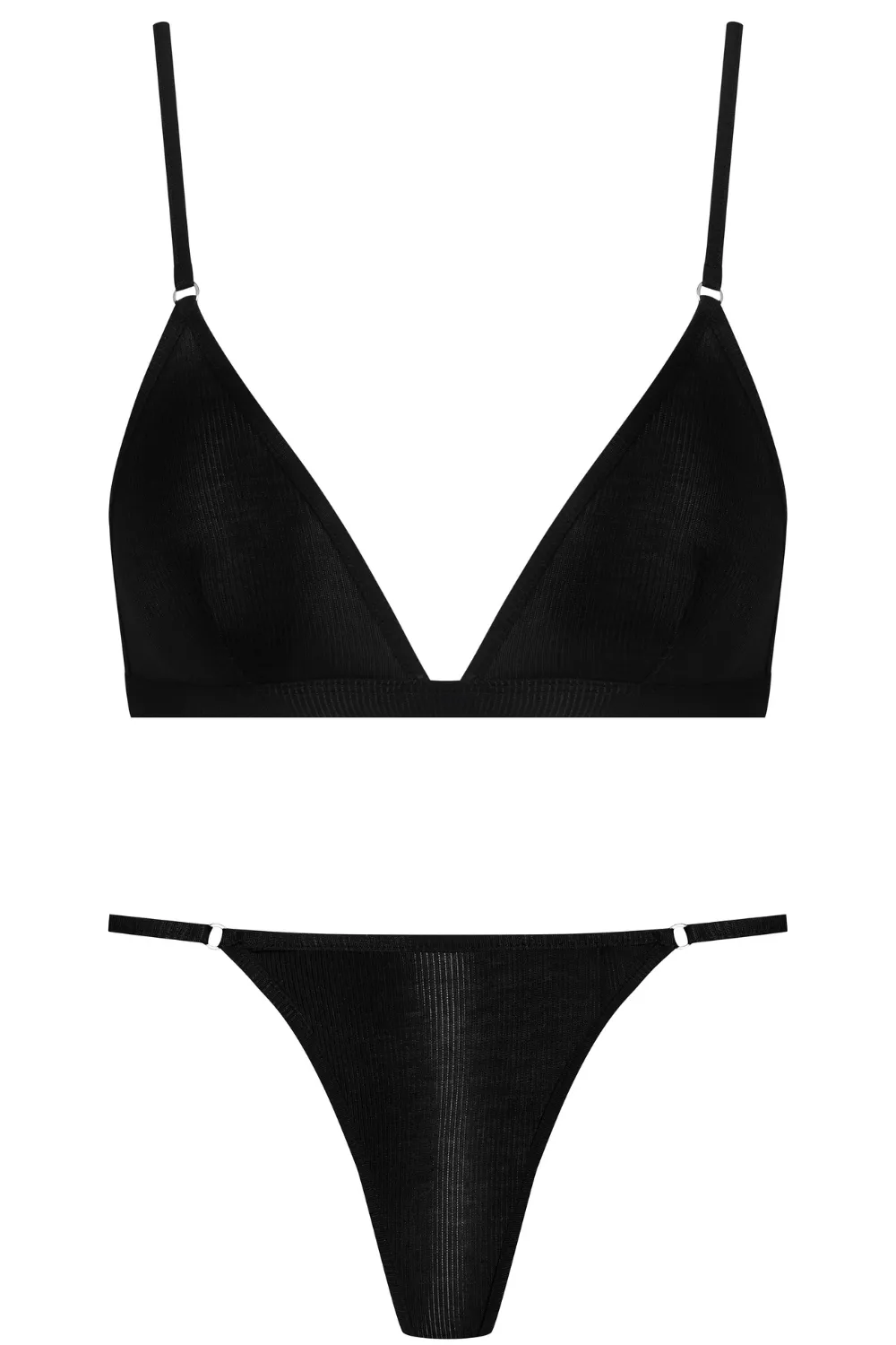 La Femme Amazone Triangle Bra & Mini Thong