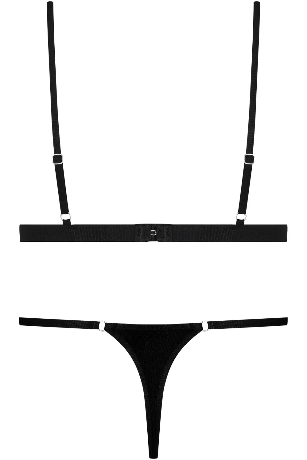 La Femme Amazone Triangle Bra & Mini Thong