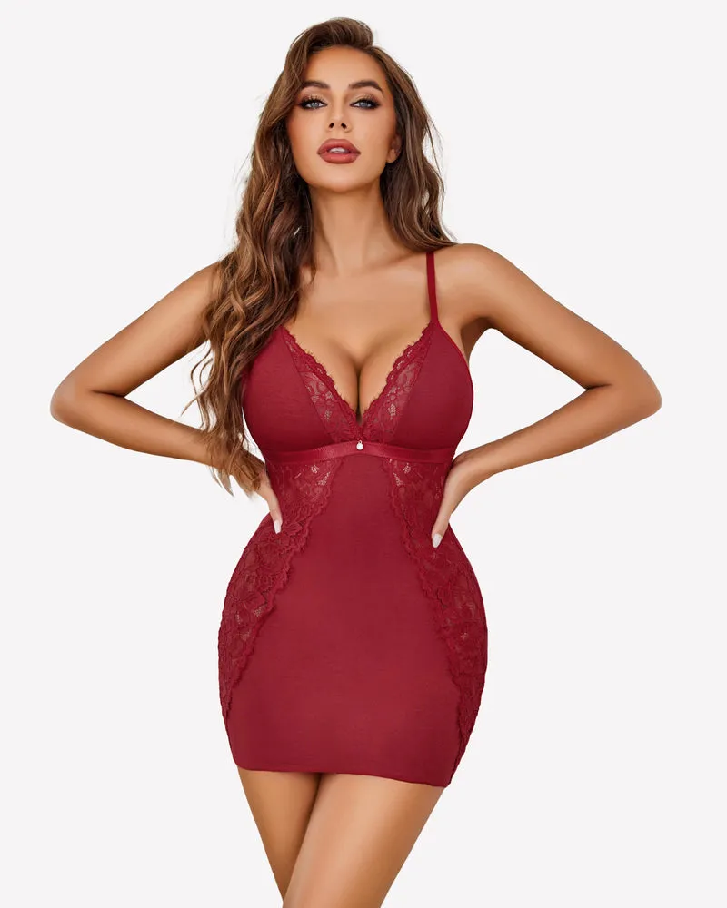 Lace Soft Chemise Slip Nighties