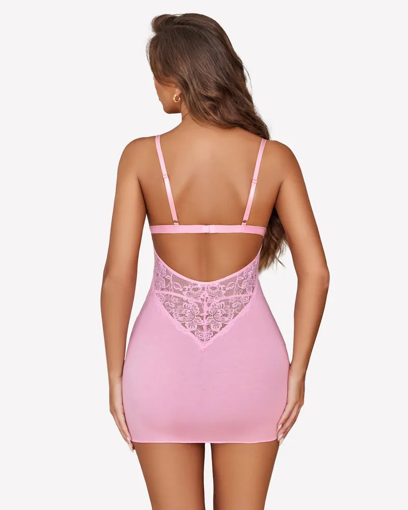 Lace Soft Chemise Slip Nighties