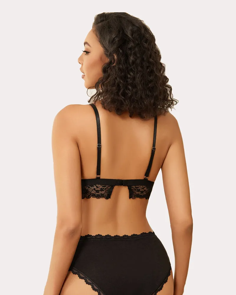 Lace Wireless Bra Non Padded Bralette