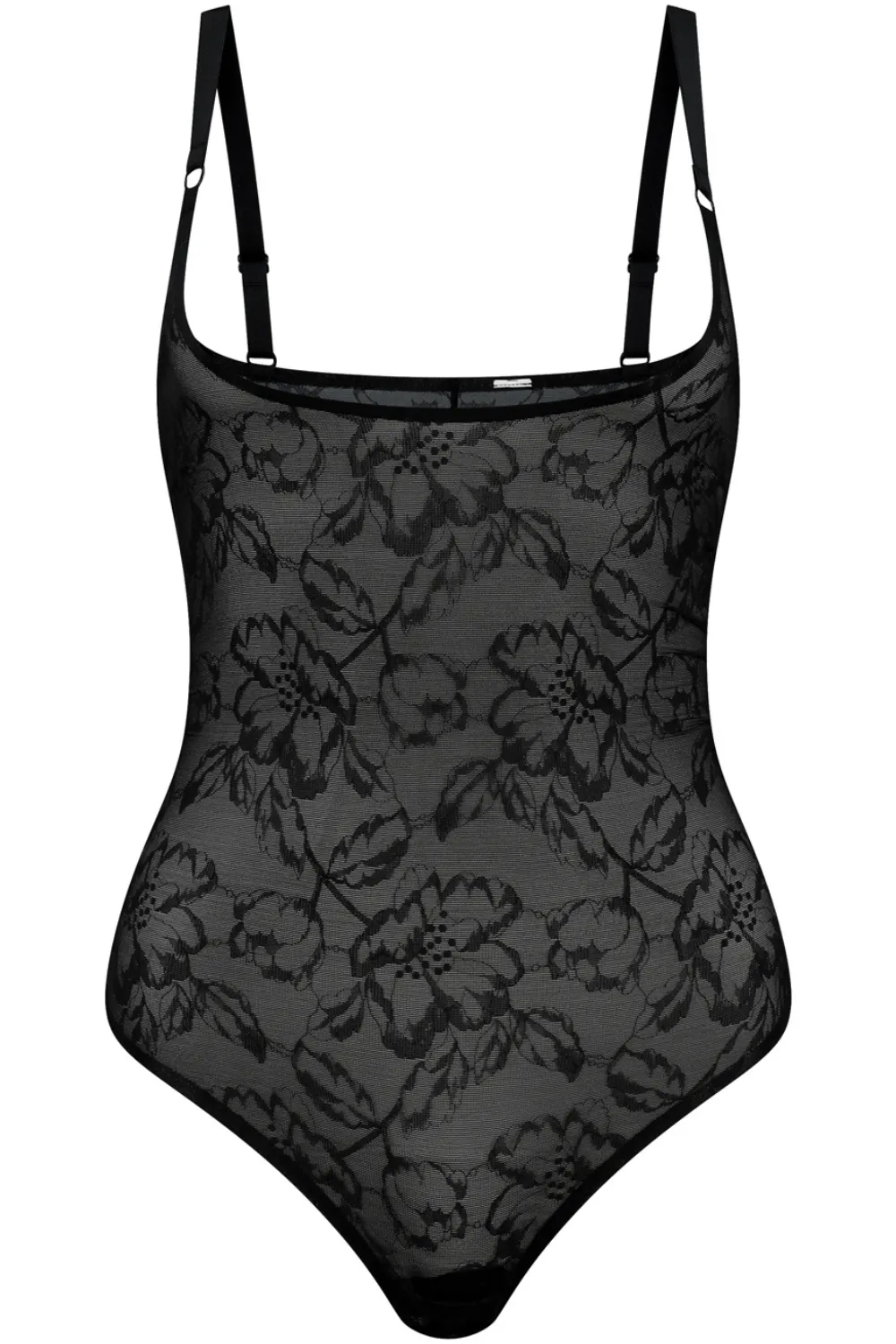 Lacy Open Bust Thong Bodysuit