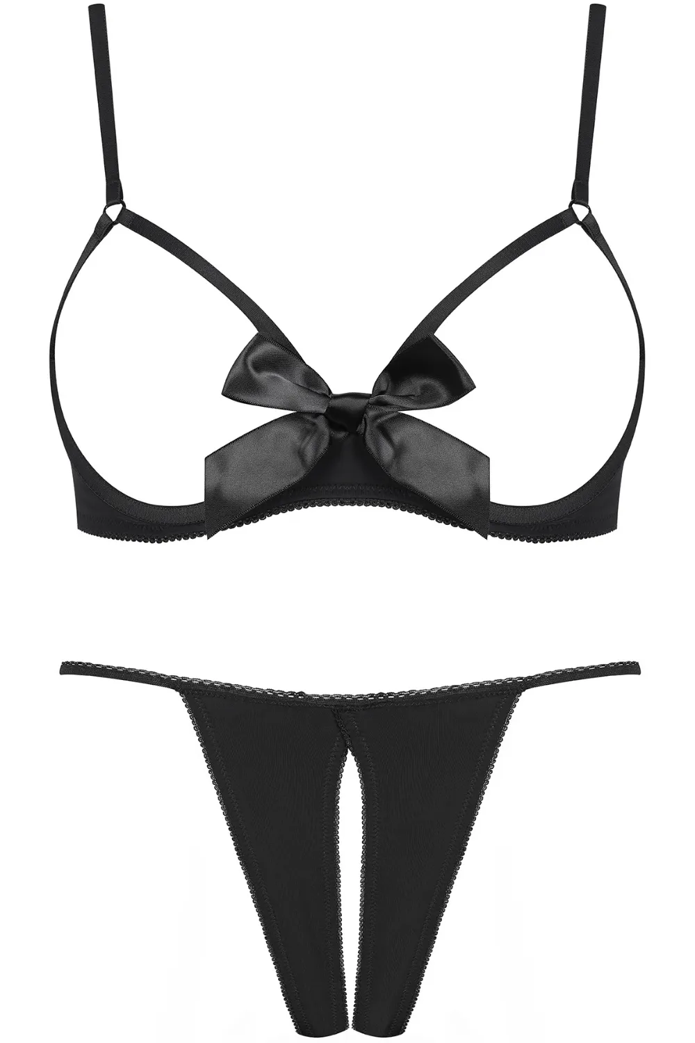 Le Petit Secret Cupless Bra & Openable Thong