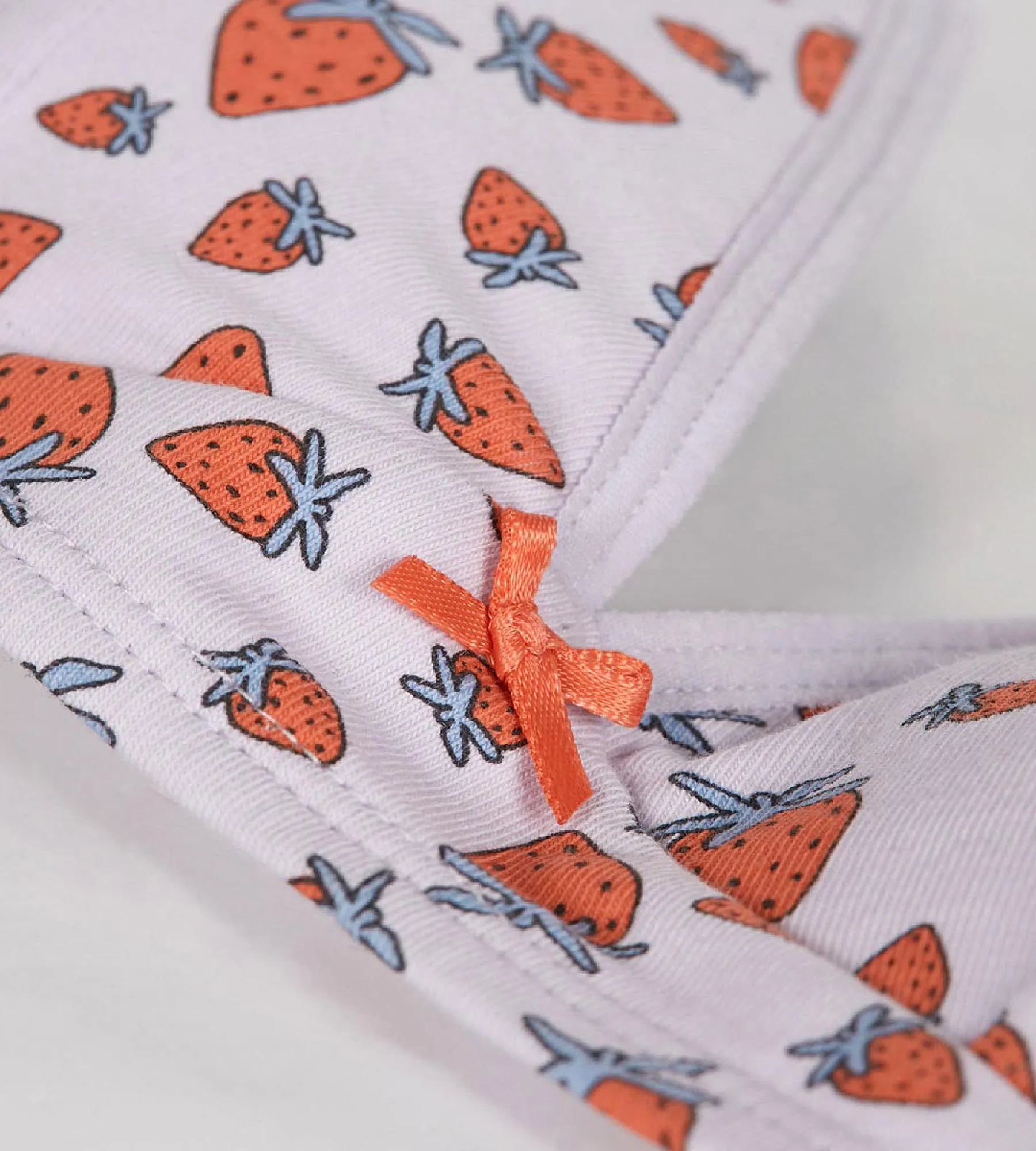 Les Pockets Strawberry wireless stretch cotton triangle bra