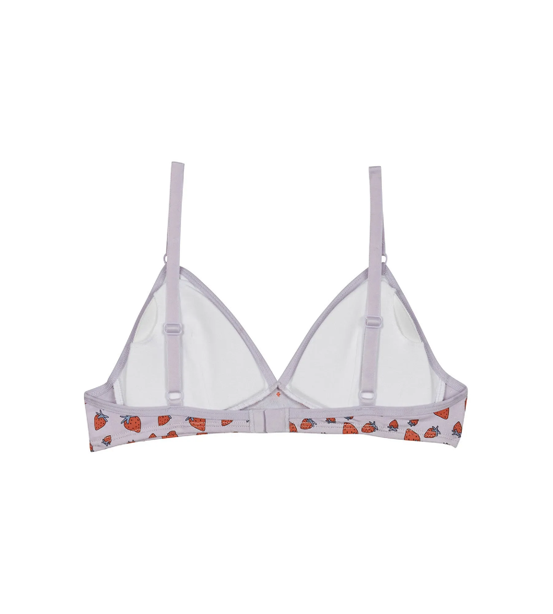 Les Pockets Strawberry wireless stretch cotton triangle bra