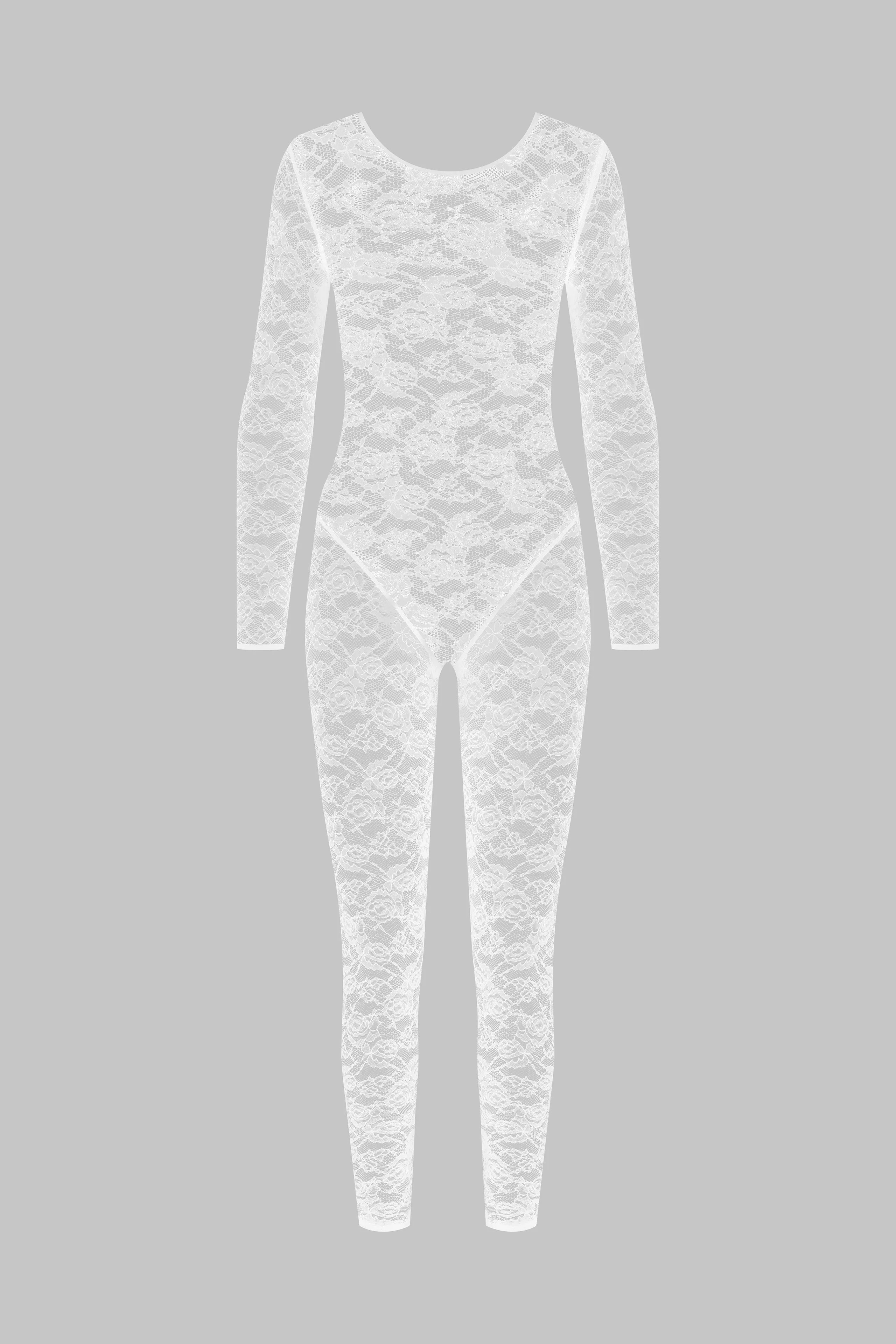 Long Sleeve Open Back Catsuit - Flashback
