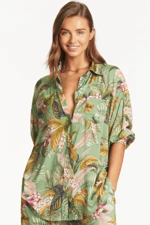 Lost Paradise Beach Shirt. Size S (UK 10)