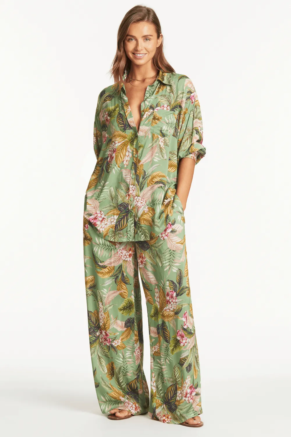 Lost Paradise Beach Shirt. Size S (UK 10)