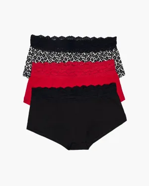 Love Plus Size Boyshort 3 Pack