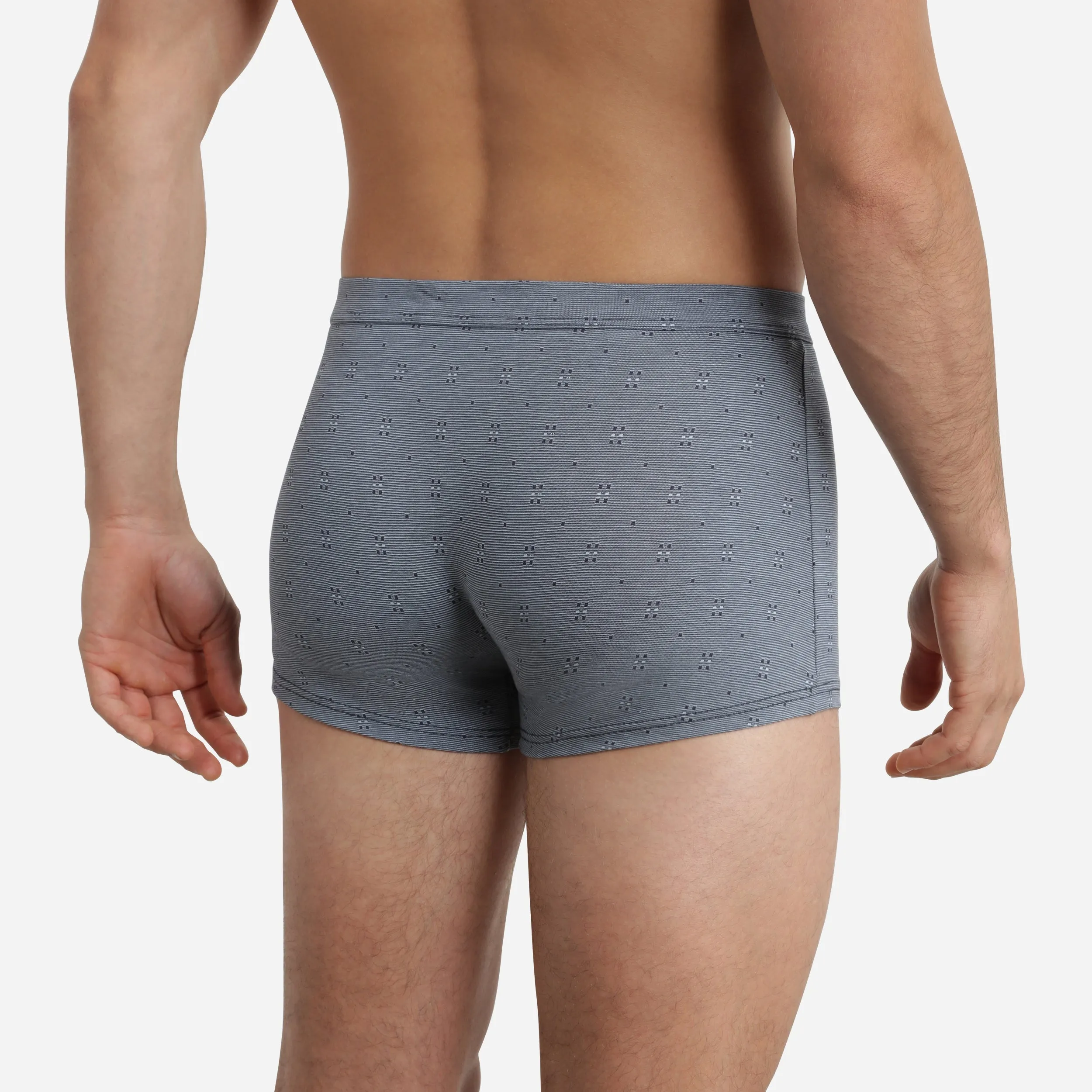 Men's Boxer Brief Blue Dim Classic Cotton Modal