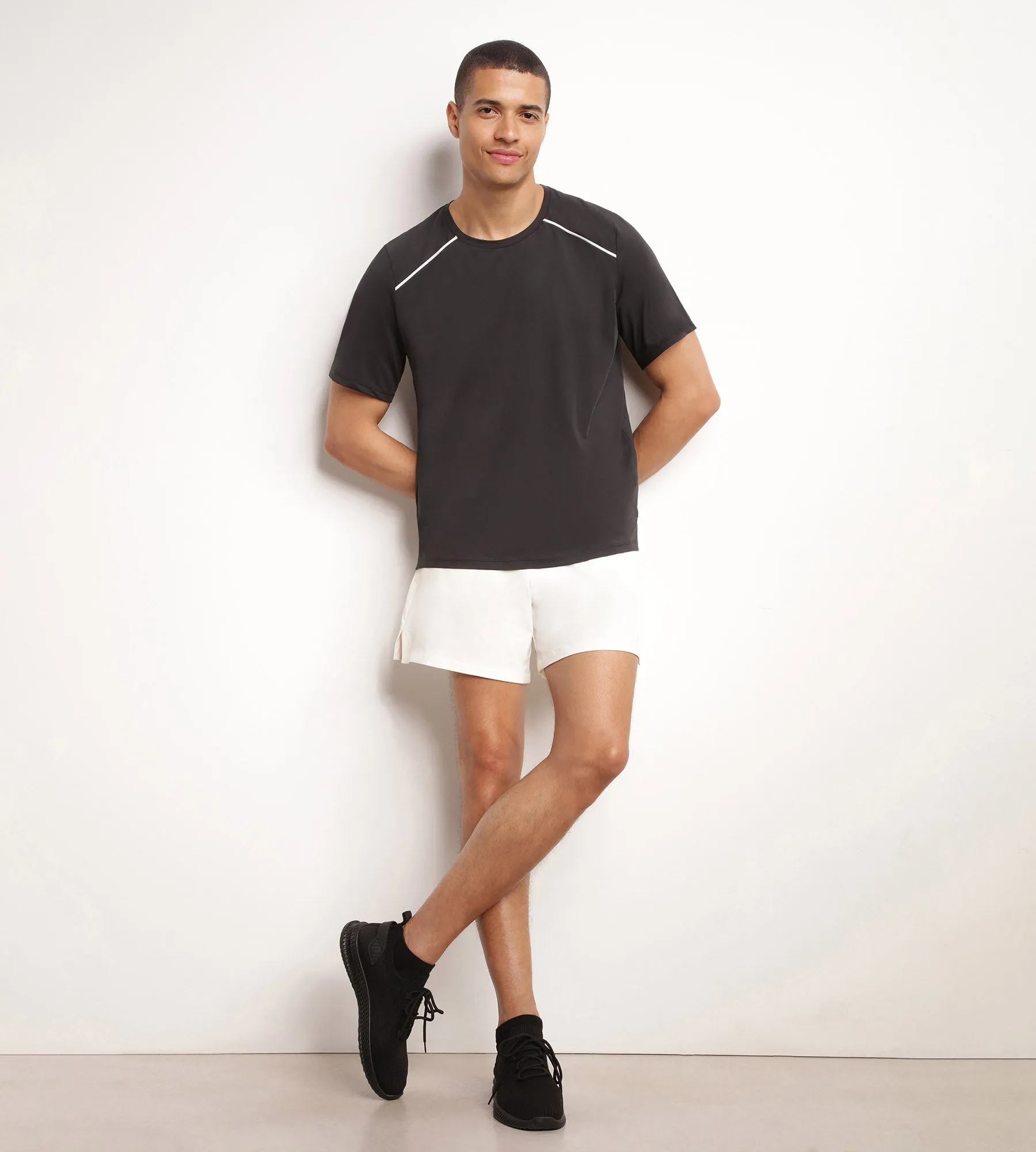 Men's sport shorts in breathable fabric Ecru Dim Move