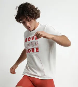 Men's thermoregulating jersey sports T-shirt Red Dim Move
