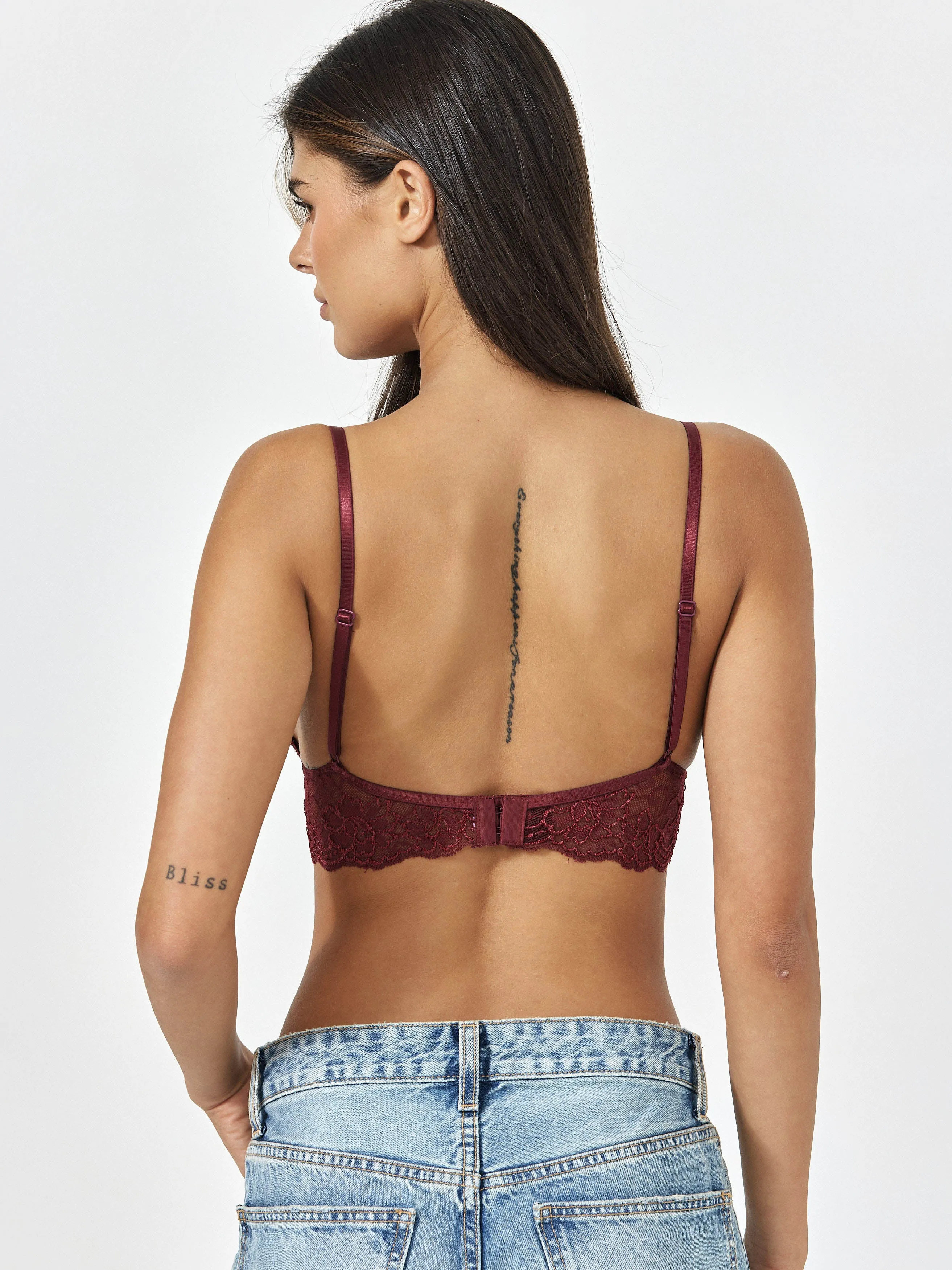 Michelle Bralette - Burgundy